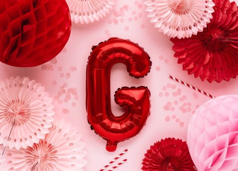 Balon foliowy Litera ''G'', 35cm, czerwony Balon foliowy Litera ''G'', 35cm, czerwony