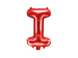 Balon foliowy Litera ''I'', 35cm, czerwony