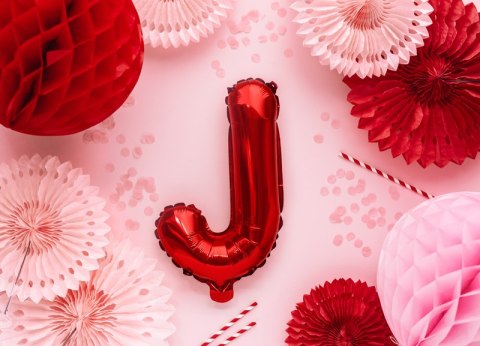 Balon foliowy Litera ''J'', 35cm, czerwony Balon foliowy Litera ''J'', 35cm, czerwony