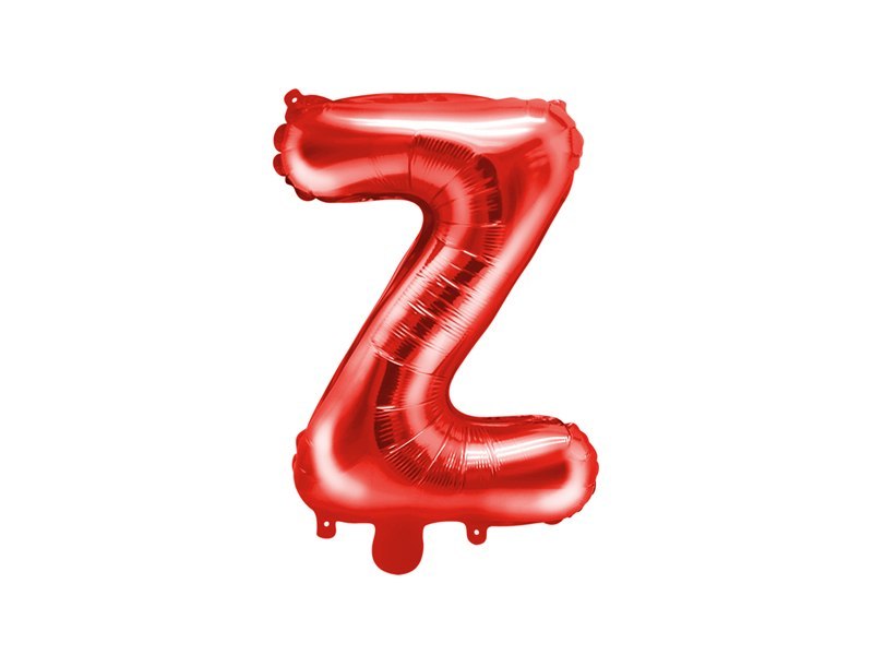 Balon foliowy Litera ''Z'', 35cm, czerwony Balon foliowy Litera ''Z'', 35cm, czerwony