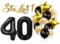 Balony dekoracje na 40 urodziny konfetti STO LAT Balony dekoracje na 40 urodziny konfetti STO LAT