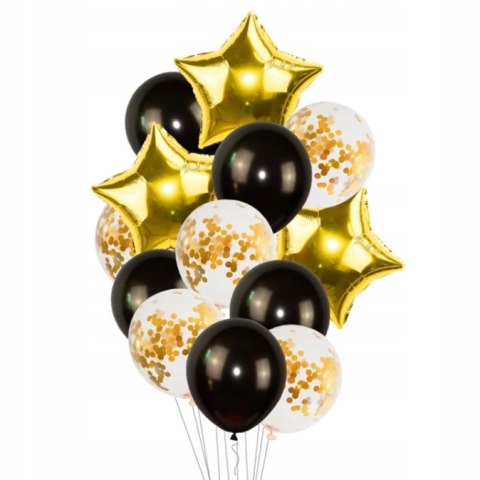 Balony dekoracje na 40 urodziny konfetti STO LAT Balony dekoracje na 40 urodziny konfetti STO LAT