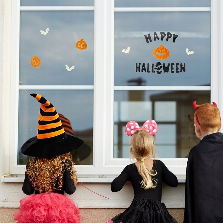 Naklejki na szybę Happy Halloween dekoracje ozdoby Naklejki na szybę Happy Halloween dekoracje ozdoby