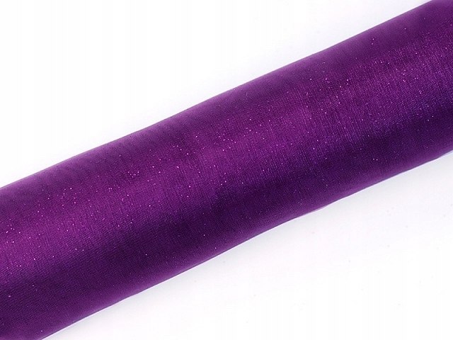 Organza Glittery fioletowa dekoracja Halloween 9m Organza Glittery fioletowa dekoracja Halloween 9m