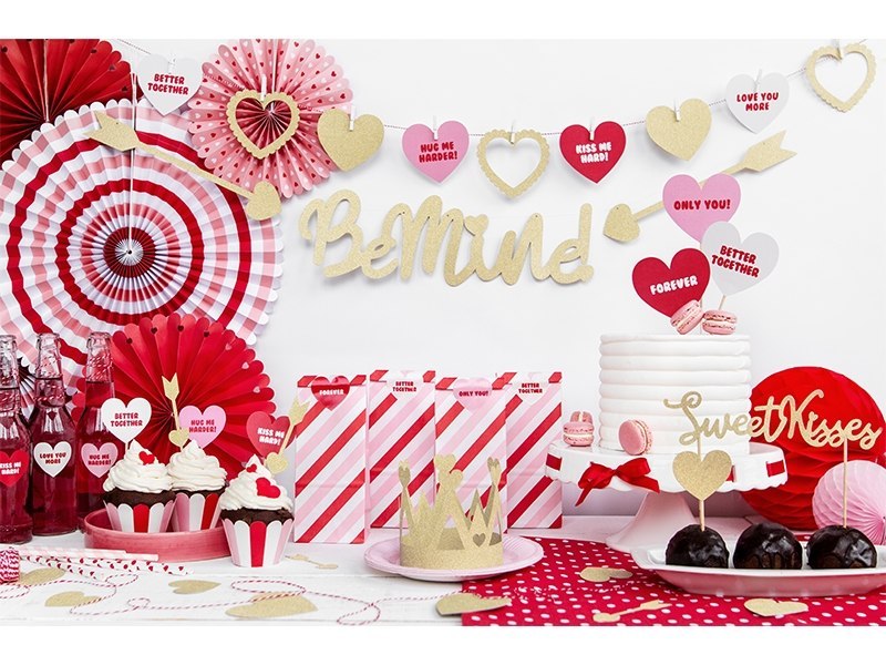 Stojak balon serce ozdoby napis LOVE na Walentynki