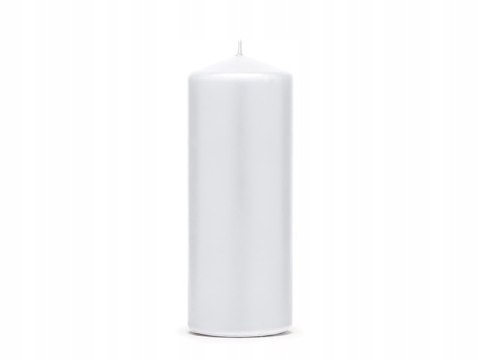 Świeca biała matowa na stół Wigilię święta 30h x6
