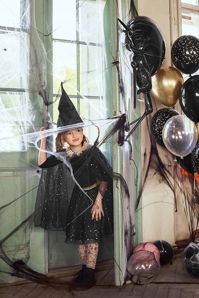 Sztuczna pajęczyna czarna sieć 12 pająki Halloween Sztuczna pajęczyna czarna sieć 12 pająki Halloween
