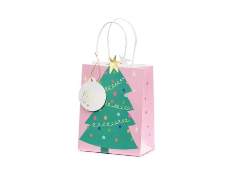 Torebka na prezenty Choinka, mix, 14x20.5x8cm Torebka na prezenty Choinka, mix, 14x20.5x8cm
