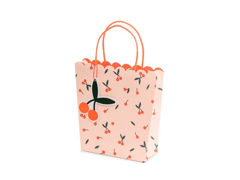 Torebki na prezenty Wisienki, mix, 22x23x8cm Torebki na prezenty Wisienki, mix, 22x23x8cm