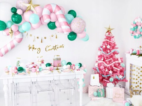 Balon Cukrowa laska różowa ozdoby dla dzieci 82cm Balon Cukrowa laska różowa ozdoby dla dzieci 82cm