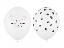 Balony w kotki dekoracje z kotami urodziny 10szt.