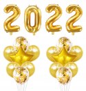 Balony z konfetti cyfry 2022 rok na Sylwestra Balony z konfetti cyfry 2022 rok na Sylwestra