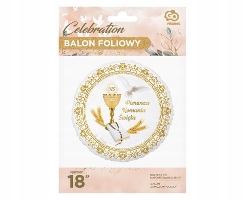 Balon Pierwsza Komunia ZŁOTY balony na KOMUNIĘ hel Balon Pierwsza Komunia ZŁOTY balony na KOMUNIĘ hel