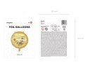 Balon foliowy Congrats!, 45cm, złoty Balon foliowy Congrats!, 45cm, złoty