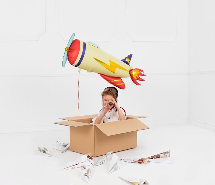 Balon foliowy Samolot, 91x39cm, mix Balon foliowy Samolot, 91x39cm, mix