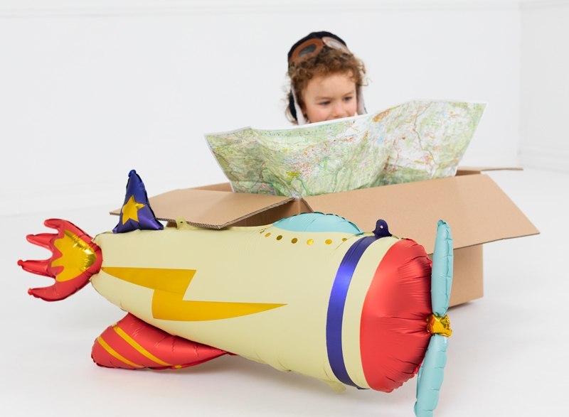 Balon foliowy Samolot, 91x39cm, mix Balon foliowy Samolot, 91x39cm, mix