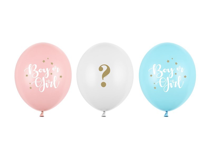 Balony 30 cm, Boy or Girl, mix (1 op. / 50 szt.) Balony 30 cm, Boy or Girl, mix (1 op. / 50 szt.)
