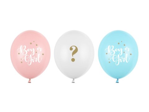 Balony 30 cm, Boy or Girl, mix (1 op. / 50 szt.)