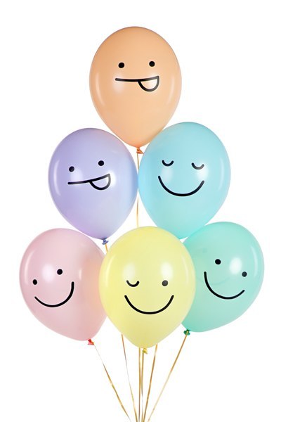 Balony 30 cm, Buźki, mix (1 op. / 6 szt.) Balony 30 cm, Buźki, mix (1 op. / 6 szt.)