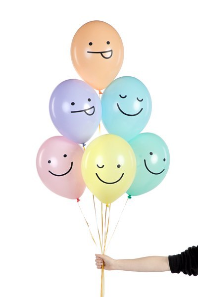 Balony 30 cm, Buźki, mix (1 op. / 6 szt.) Balony 30 cm, Buźki, mix (1 op. / 6 szt.)