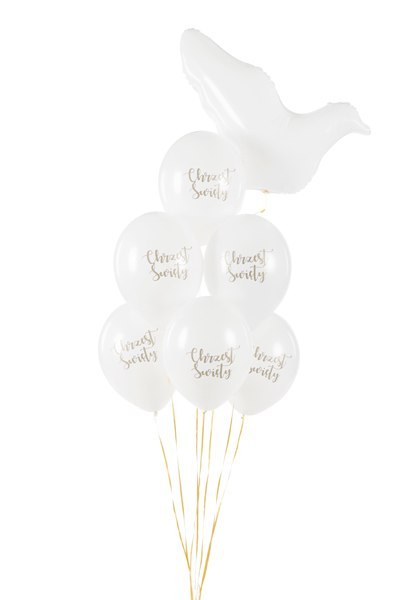 Balony 30 cm, Chrzest Święty, Pastel Pure White (1 op. / 50 szt.) Balony 30 cm, Chrzest Święty, Pastel Pure White (1 op. / 50 szt.)