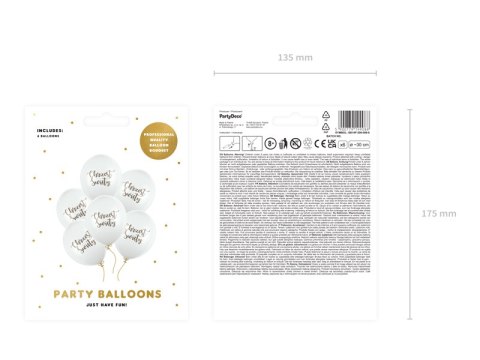 Balony 30 cm, Chrzest Święty, Pastel Pure White (1 op. / 6 szt.) Balony 30 cm, Chrzest Święty, Pastel Pure White (1 op. / 6 szt.)