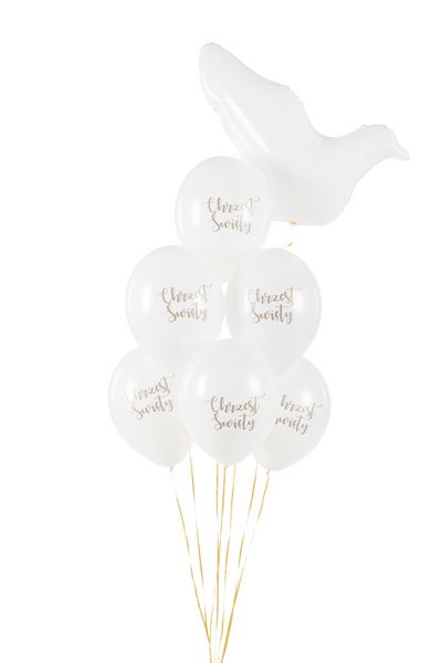 Balony 30 cm, Chrzest Święty, Pastel Pure White (1 op. / 6 szt.) Balony 30 cm, Chrzest Święty, Pastel Pure White (1 op. / 6 szt.)