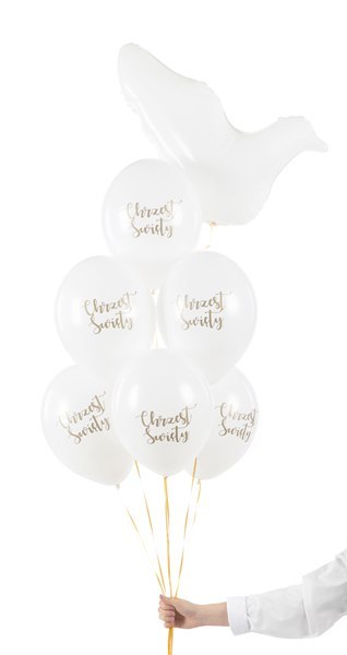 Balony 30 cm, Chrzest Święty, Pastel Pure White (1 op. / 6 szt.) Balony 30 cm, Chrzest Święty, Pastel Pure White (1 op. / 6 szt.)