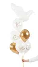 Balony 30 cm, God Bless, Pastel Pure White (1 op. / 50 szt.)