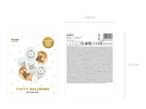 Balony 30 cm, God Bless, mix (1 op. / 6 szt.) Balony 30 cm, God Bless, mix (1 op. / 6 szt.)