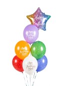 Balony 30 cm, Happy Birthday To You, mix (1 op. / 50 szt.)