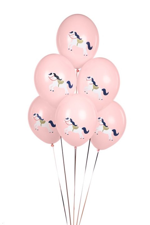 Balony 30 cm, Konik, Pastel Pale Pink (1 op. / 6 szt.) Balony 30 cm, Konik, Pastel Pale Pink (1 op. / 6 szt.)