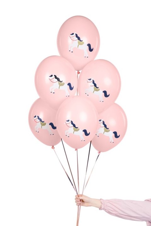 Balony 30 cm, Konik, Pastel Pale Pink (1 op. / 6 szt.) Balony 30 cm, Konik, Pastel Pale Pink (1 op. / 6 szt.)
