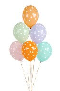 Balony 30 cm, Kropki, mix (1 op. / 6 szt.) Balony 30 cm, Kropki, mix (1 op. / 6 szt.)