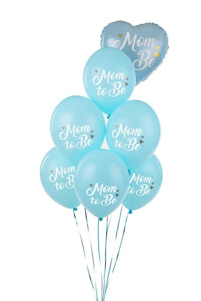 Balony 30 cm, Mom to Be, Pastel Light Blue (1 op. / 6 szt.) Balony 30 cm, Mom to Be, Pastel Light Blue (1 op. / 6 szt.)