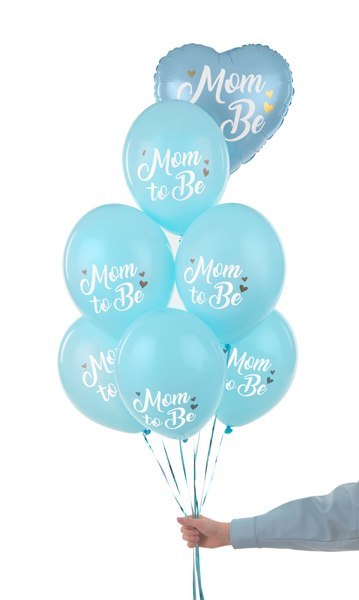 Balony 30 cm, Mom to Be, Pastel Light Blue (1 op. / 6 szt.) Balony 30 cm, Mom to Be, Pastel Light Blue (1 op. / 6 szt.)