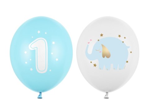 Balony 30 cm, Roczek, Pastel Light Blue (1 op. / 50 szt.) Balony 30 cm, Roczek, Pastel Light Blue (1 op. / 50 szt.)