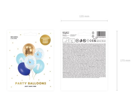Balony 30 cm, Roczek, Pastel Light Blue (1 op. / 50 szt.) Balony 30 cm, Roczek, Pastel Light Blue (1 op. / 50 szt.)