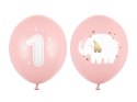 Balony 30 cm, Roczek, Pastel Pale Pink (1 op. / 50 szt.) Balony 30 cm, Roczek, Pastel Pale Pink (1 op. / 50 szt.)