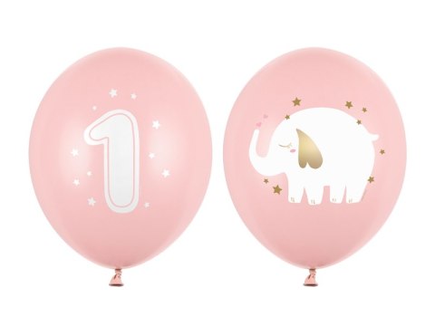 Balony 30 cm, Roczek, Pastel Pale Pink (1 op. / 50 szt.) Balony 30 cm, Roczek, Pastel Pale Pink (1 op. / 50 szt.)