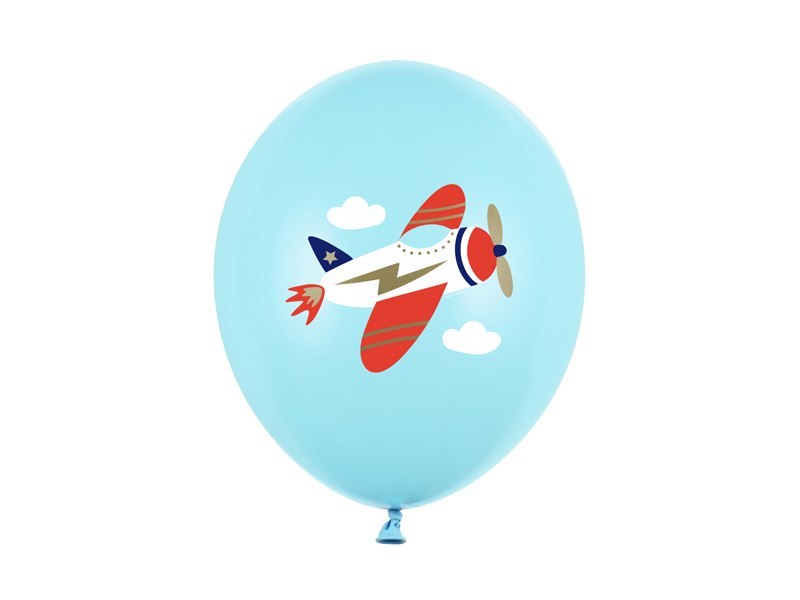 Balony 30 cm, Samolot, Pastel Light Blue (1 op. / 50 szt.) Balony 30 cm, Samolot, Pastel Light Blue (1 op. / 50 szt.)