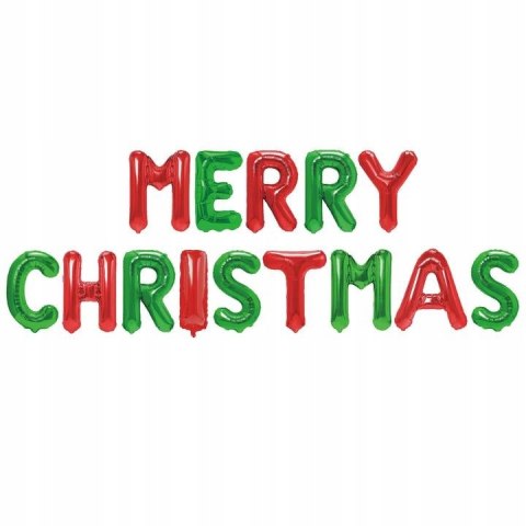 Balony baner litery Merry Christmas ozdoby Święta Balony baner litery Merry Christmas ozdoby Święta
