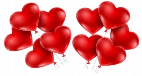 Balony serca baner napis balon LOVE na Walentynki Balony serca baner napis balon LOVE na Walentynki