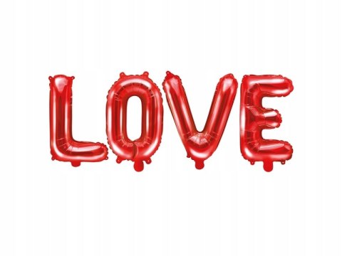 Balony serca baner napis balon LOVE na Walentynki Balony serca baner napis balon LOVE na Walentynki