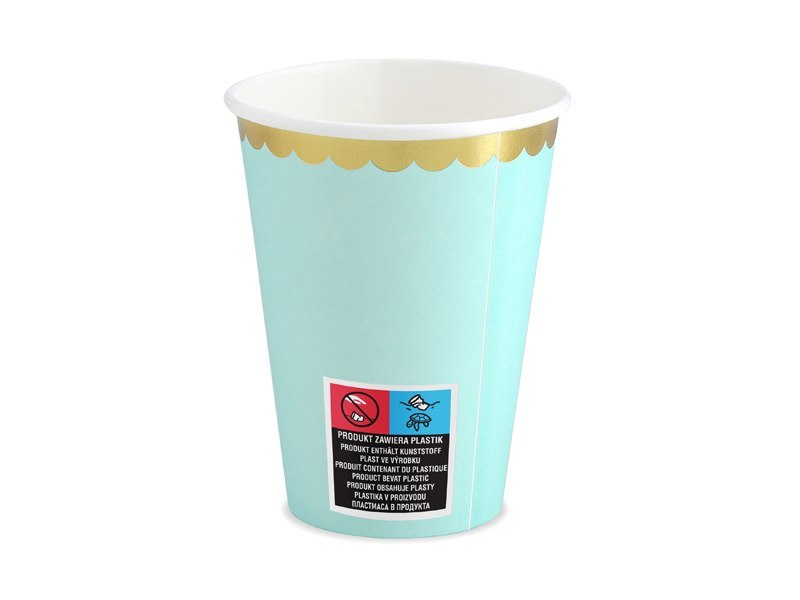 Kubeczki, miętowy, 220ml (1 op. / 6 szt.) Kubeczki, miętowy, 220ml (1 op. / 6 szt.)