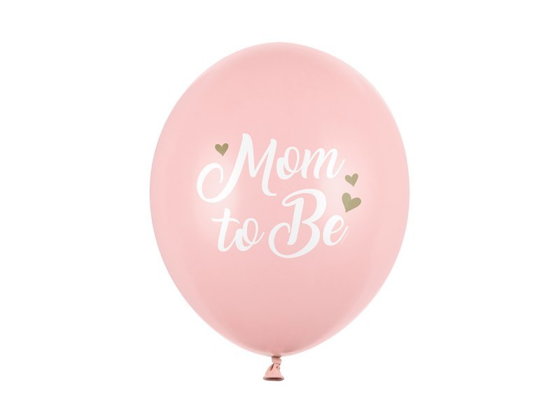 Balony 30 cm, Mom to Be, Pastel Pale Pink (1 op. / 6 szt.) Balony 30 cm, Mom to Be, Pastel Pale Pink (1 op. / 6 szt.)