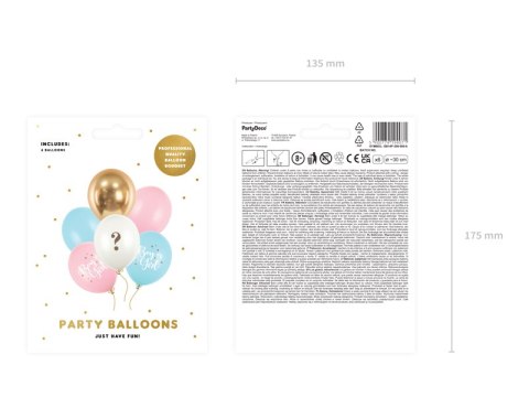 Balony 30cm, Boy or Girl, mix (1 op. / 6 szt.) Balony 30cm, Boy or Girl, mix (1 op. / 6 szt.)