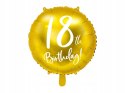 Balony napis cyfry 18 na osiemnastkę urodziny x38