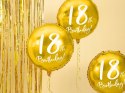 Balony napis cyfry 18 na osiemnastkę urodziny x38