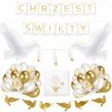 Balony serwetki dekoracje ozdoby ZESTAW na Chrzest Balony serwetki dekoracje ozdoby ZESTAW na Chrzest